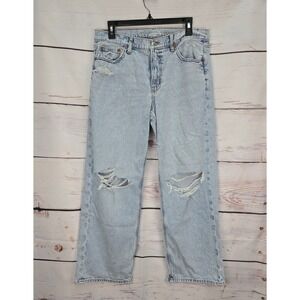 American Eagle Outfitters Womens Jeans Size 10 Highwaisted Stovepipe Distressed